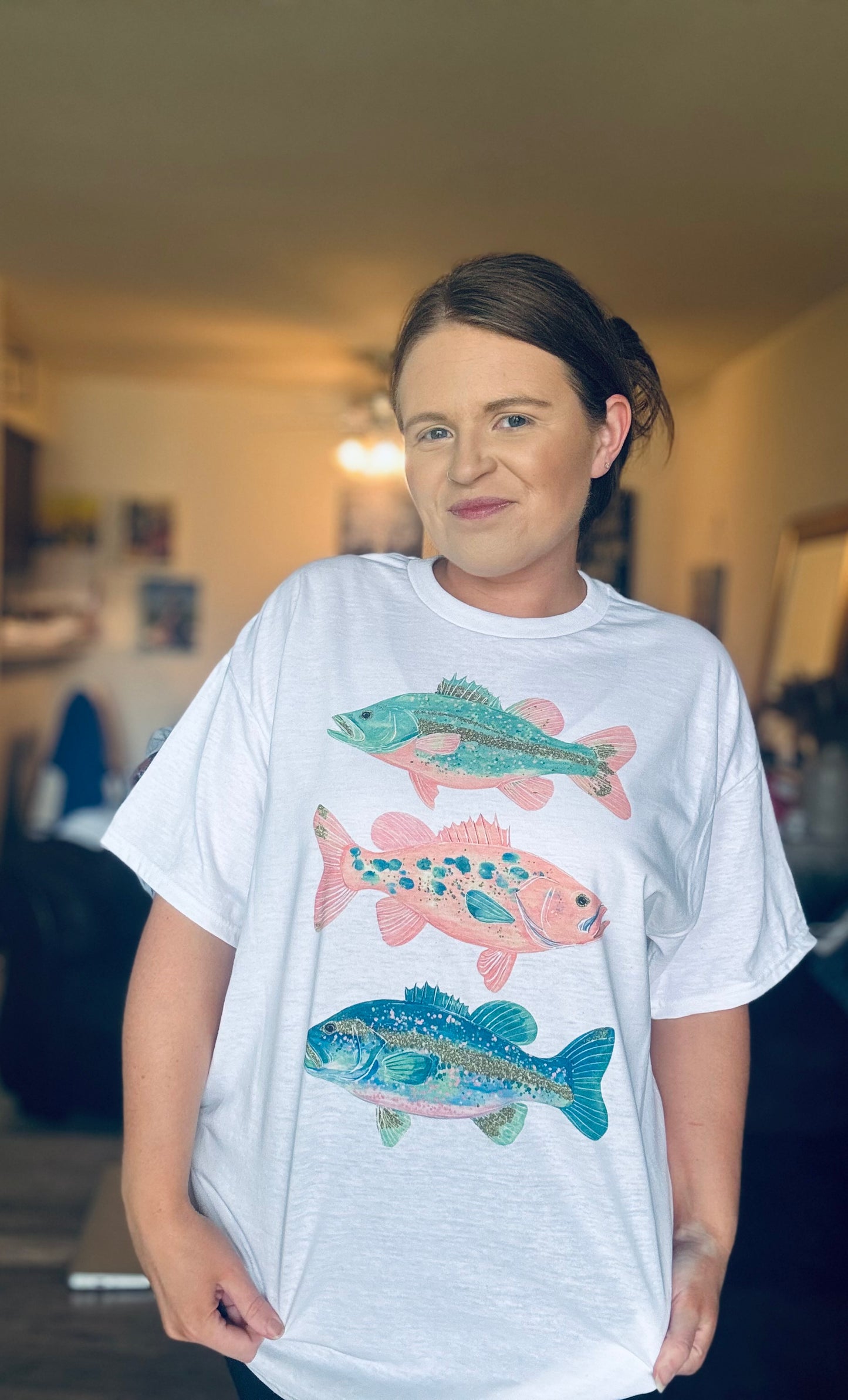 Preppy Fish Graphic Top!