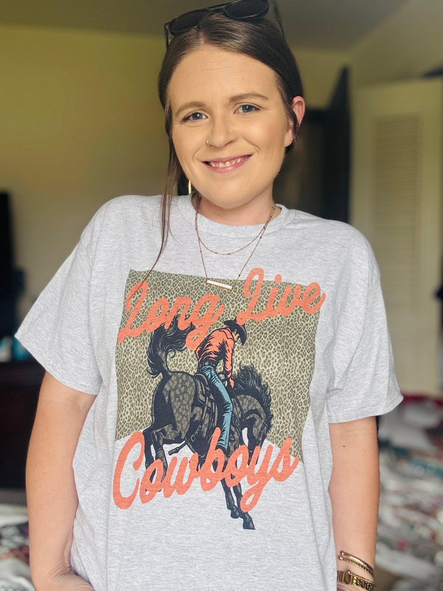 Long Live Cowboys Graphic Top