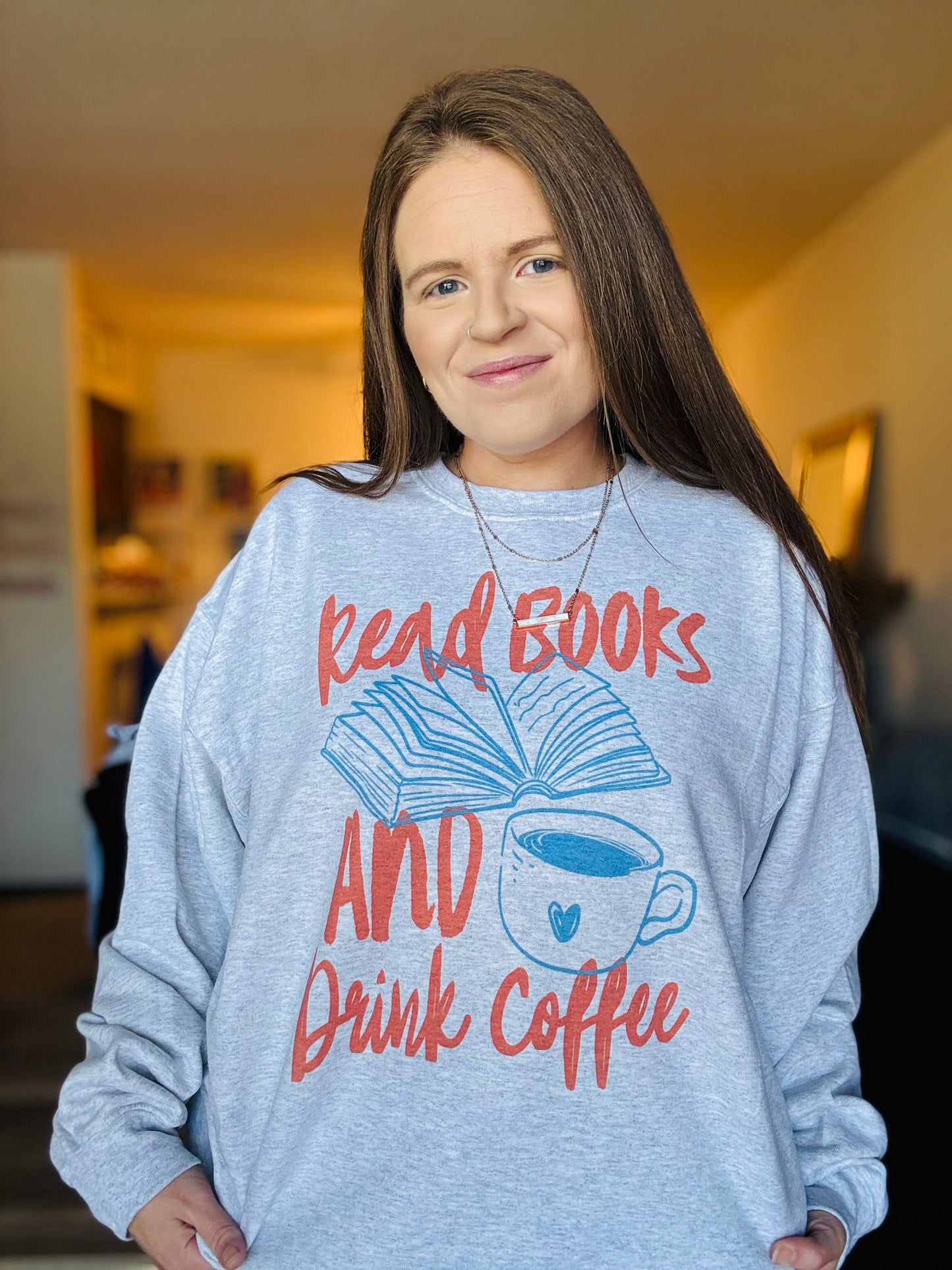 Read Books and Drink Coffee Graphic Top